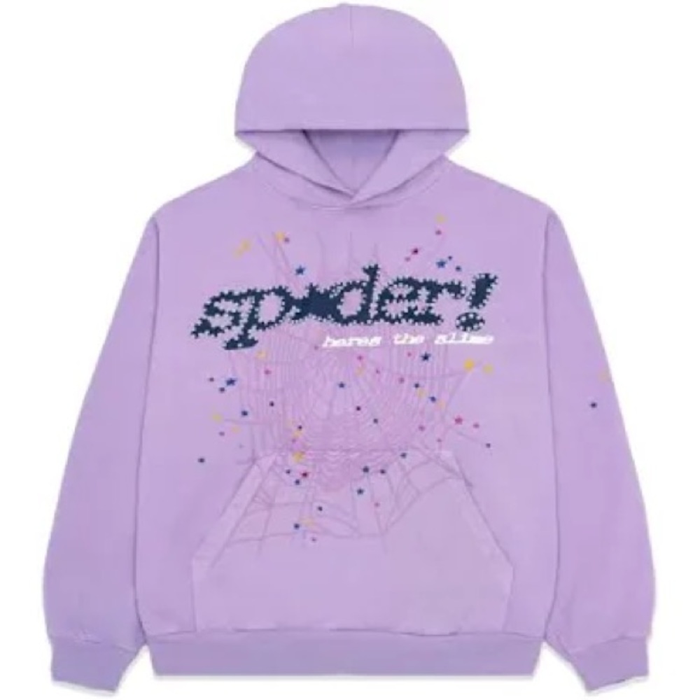 Açaí purple Sp5der Hoodie